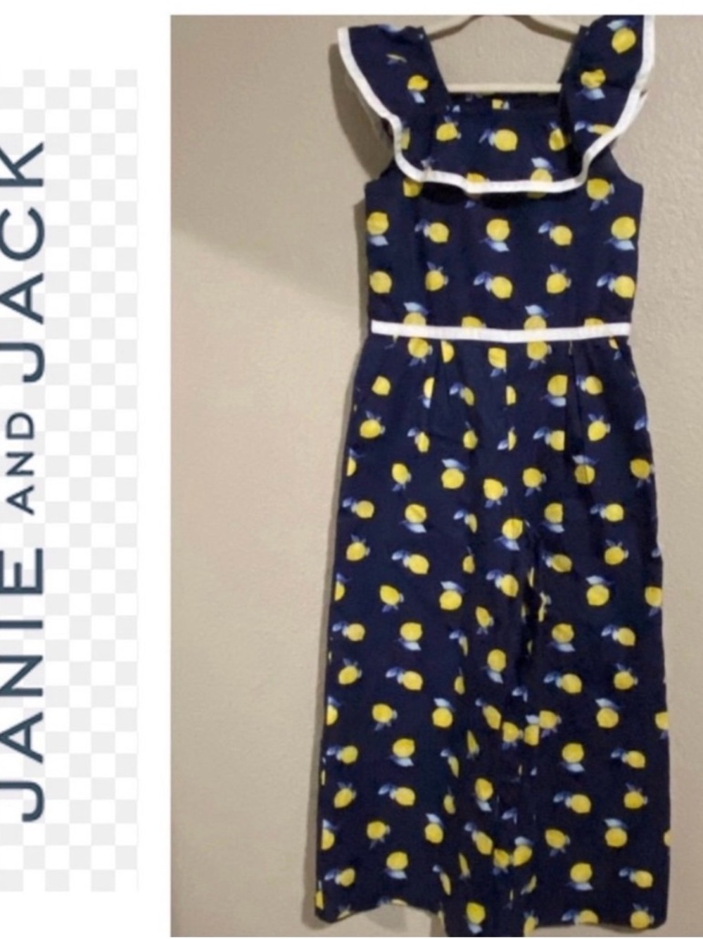 Janie and Jack Lemon Romper